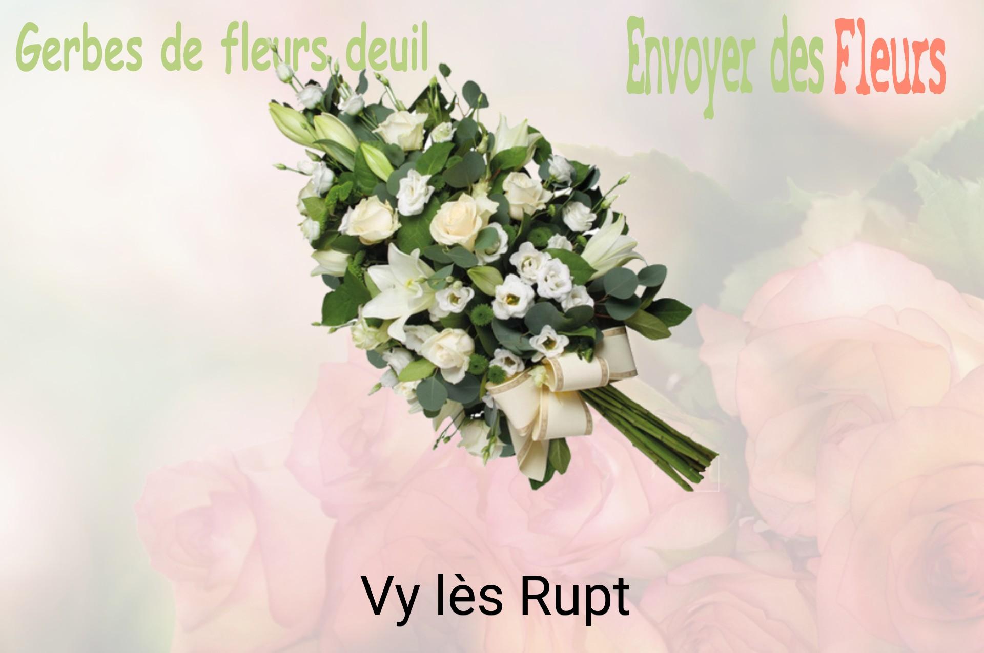 Gerbe de fleurs de deuil livrée à Vy-lès-Rupt